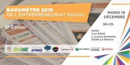 Soirée de lancement du Baromètre de l'Entrepreneuriat Social 2018 !