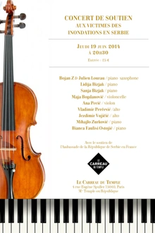 Concert de soutien aux victimes des inondations en Serbie