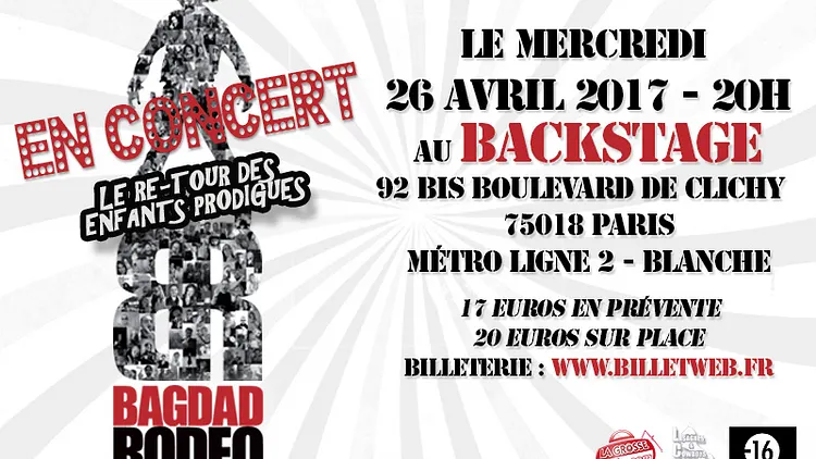 BAGDAD RODEO en  concert à Paris
