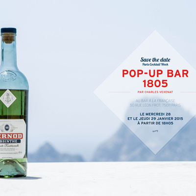 Un pop-up bar d'absinthe signé Pernod à la Paris Cocktail Week