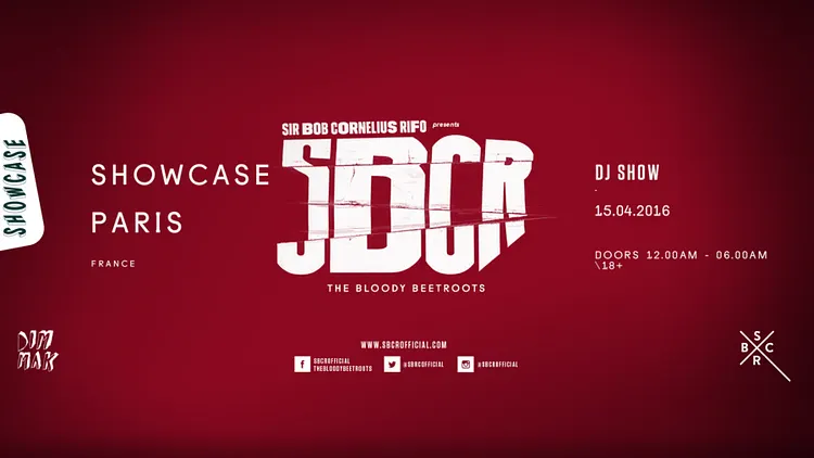 Showcase Paris : SBCR (The Bloody Beetroots) Dj set
