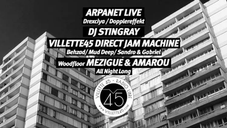 Concrete [Villette45]: Arpanet, Dj Stingray, Mézigue, Amarou