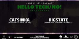 Hello Tech/No! - Afterparty with Catsinka x Bigstate (6h/12h)
