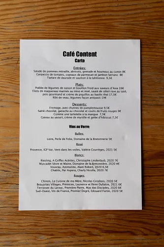 Café Content Restaurant Paris