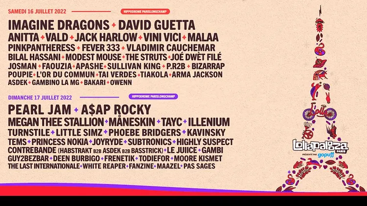 LOLLAPALOOZA PARIS 2022