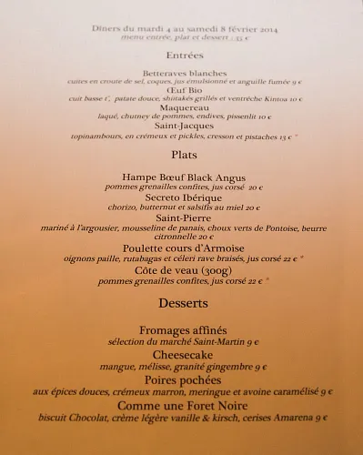 Le Chameleon Restaurant Paris