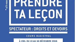 Spectateur: droits et devoirs