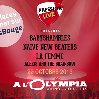 Gagnez vos places pour le concert Pression Live à l'Olympia !