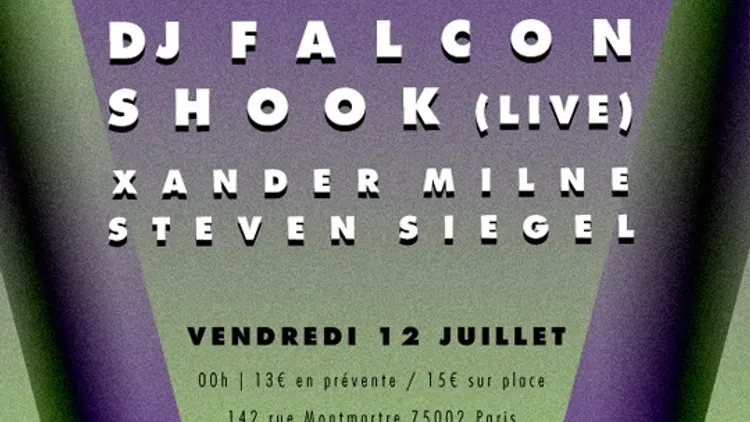 Vulture avec Shook Live, Dj Falcon, Alan Braxe