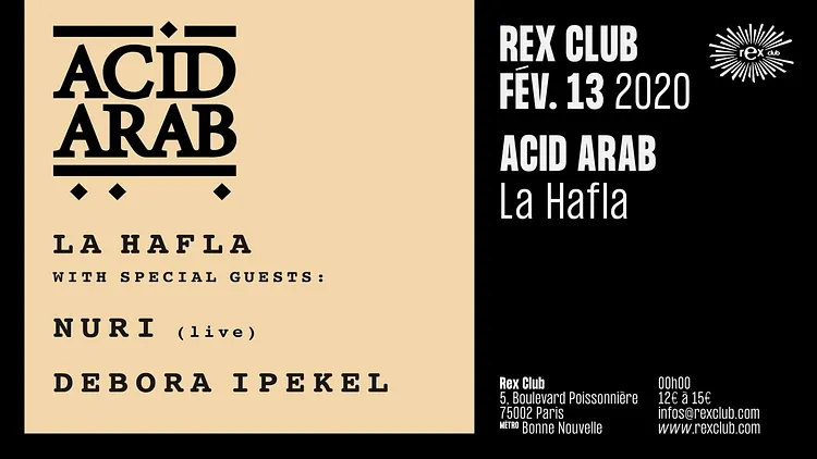 La Hafla: Acid Arab, Nuri (Live), Debora Ipekel