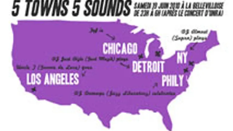 Free your funk: 5 TOWNS, 5 SOUNDS