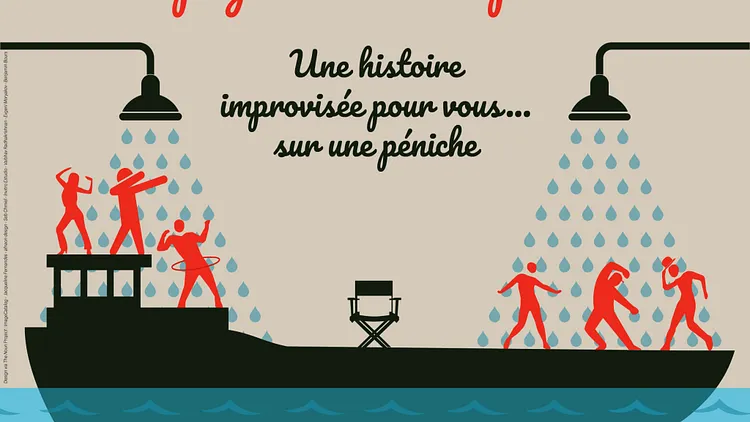 Impro sur péniche - La compagnie Merlot prend l'eau