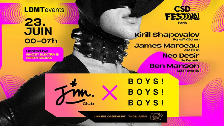 JIM CLUB X BOYS ! BOYS ! BOYS !