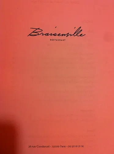 Le Braisenville Restaurant Paris