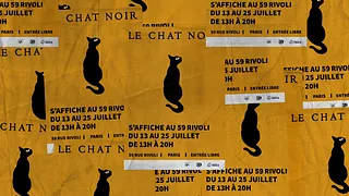 Le Chat Noir s'affiche au 59 Rivoli