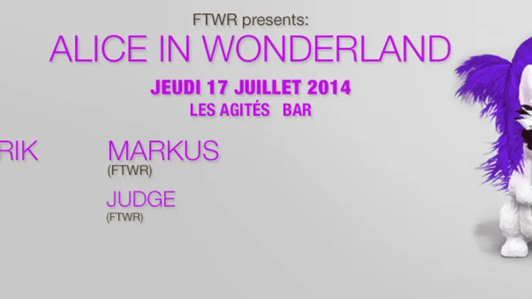 Follow the white rabbit present Alice in wonderland