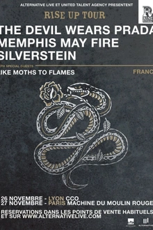 THE DEVIL WEARS PRADA + MEMPHIS MAY FIRE + SILVERSTEIN + LIKE MOTHS TO FLAMES