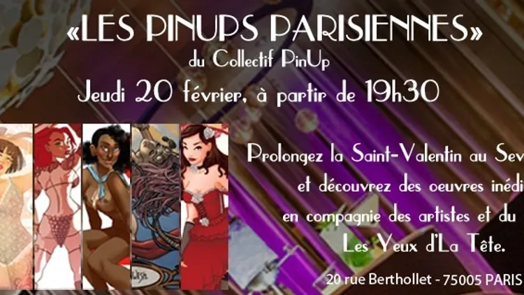 Vernissage exposition Les Pin-Up Parisiennes