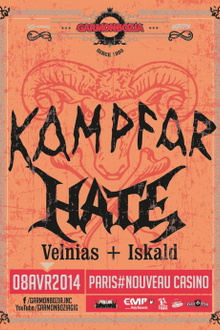 Kampfar + Hate en concert