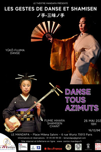 Les gestes de danse et Shamisen - Musique et danse du Japon - Théâtre Mandapa - dimanche 26 mai