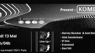 KOMBUST with Eversend & Harvey Baecker @ 4 ELEMENTS
