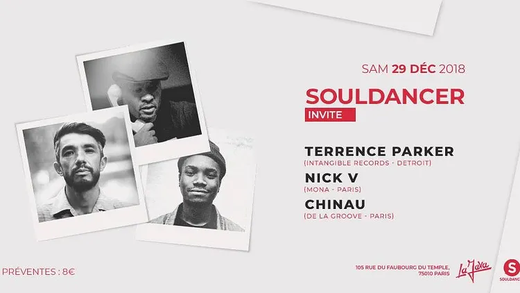 Souldancer Invite Terrence Parker, Nick V, Chinau
