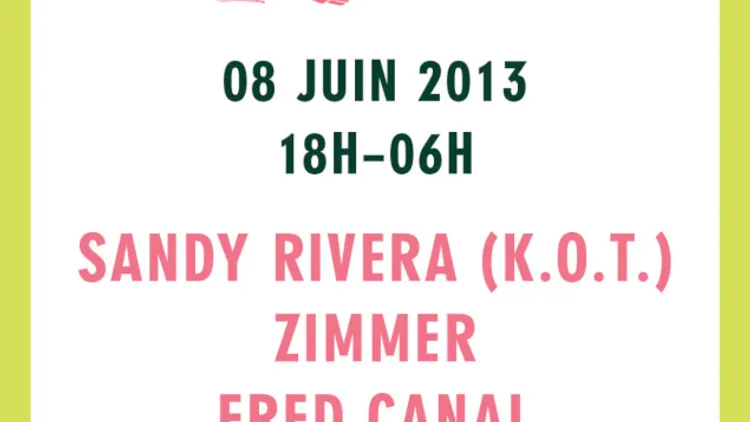 Nouveau Disco avec Sandy Rivera, Zimmer, Fred Canal, Himan