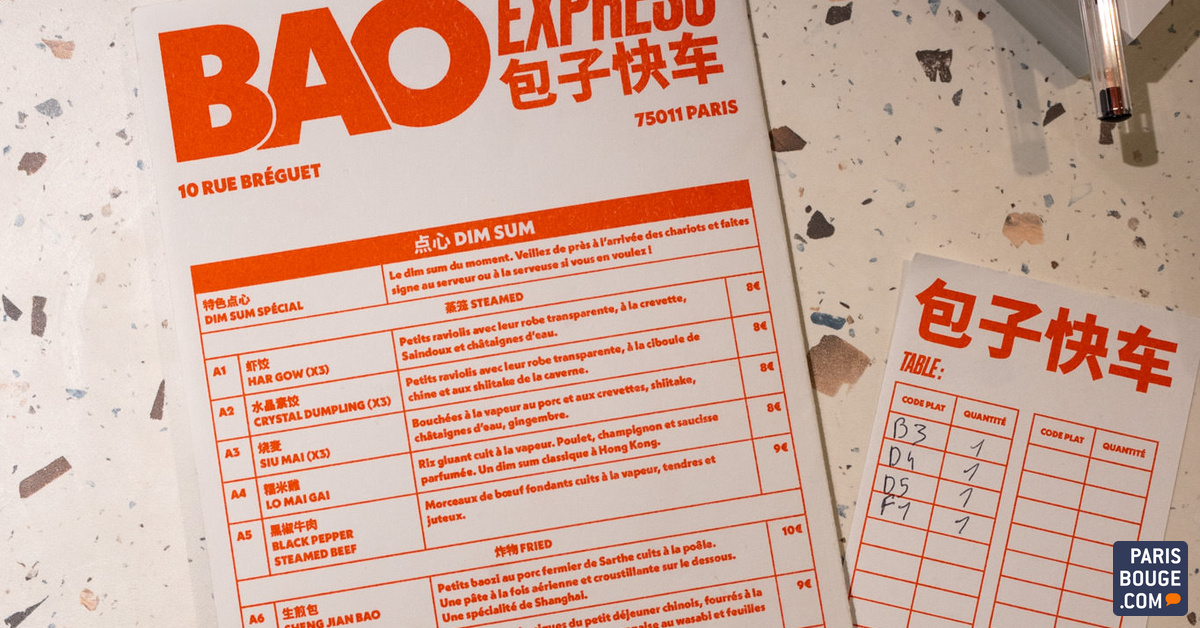 Bao Express Restaurant Bar Shop Paris