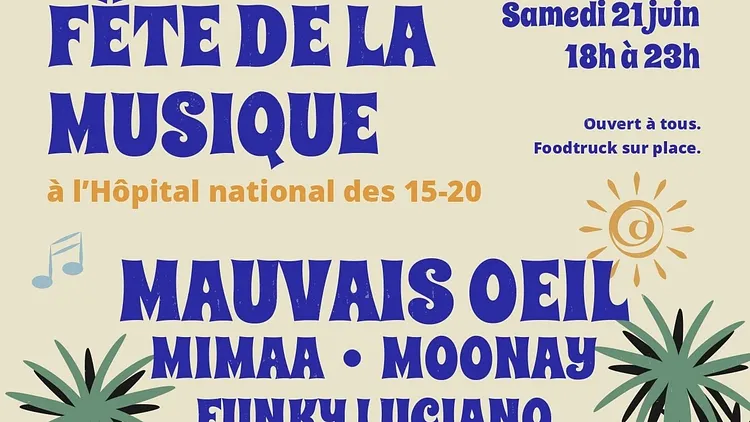 Concerts à l’Hôpital National des 15-20 pour la Fête de la musique à Paris