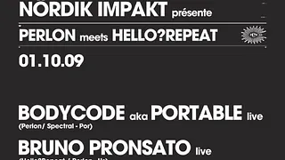 NORDIK IMPAKT présente PERLON meets HELLO?REPEAT