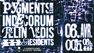 PYGMENTS RECORDS X GLAZART : INDECORUM, PELIN VEDIS & MORE