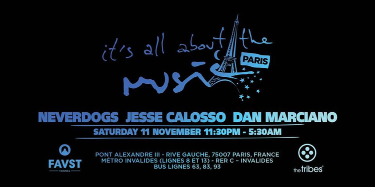 The Tribes x Its'all about the music : Neverdogs, Jesse Calosso