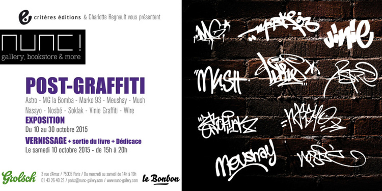 Exposition collective + Livre "Post-Graffiti"