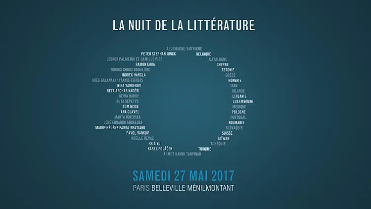 Nuit de la littérature 2017 - Belleville / Ménilmontant