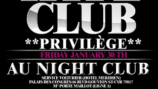 **HYPE CLUB PRIVILEGE** SPECIAL AMBIANCE 100% US