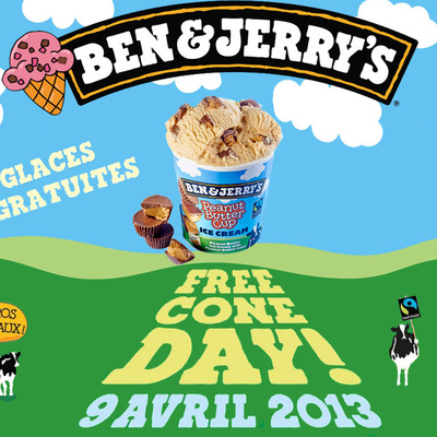 Free Cone Day 2013 : savourez les glaces gratuites de Ben & Jerry's