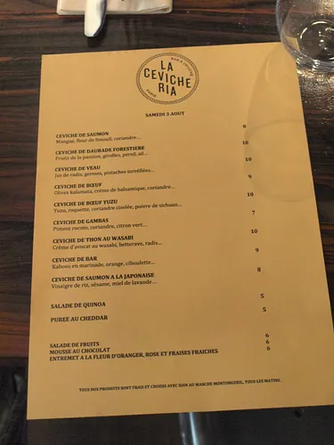 La Cevicheria Restaurant Paris