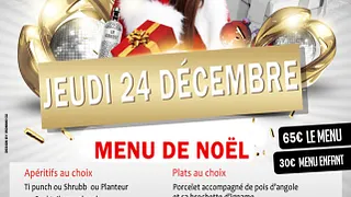 Reveillon de Noël au restaurant La Créole