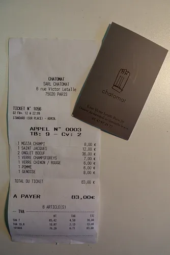 Chatomat Restaurant paris