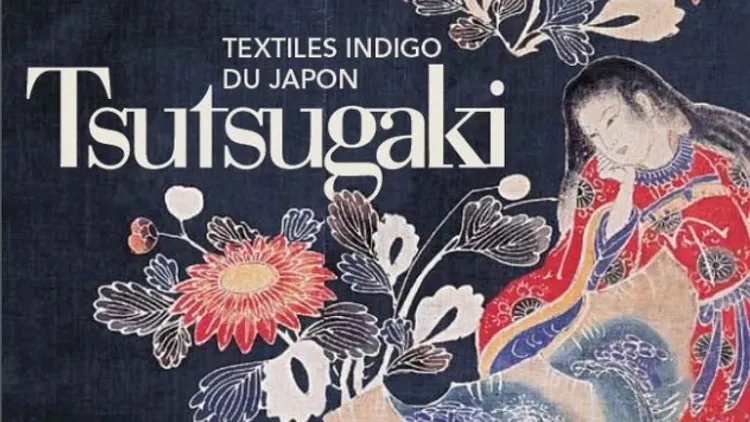 Tsutsugaki - Textiles indigo du Japon