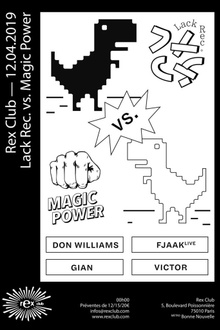 Lack Records vs Magic Power: FJAAK Live, Don Williams, Gian, Victor