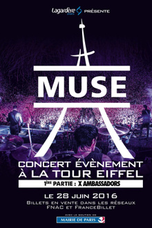 Muse en concert à la Tour Eiffel