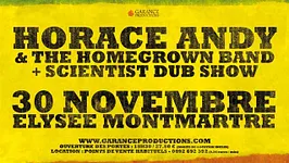 HORACE ANDY & The Homegrown Band  +  SCIENTIST DUB