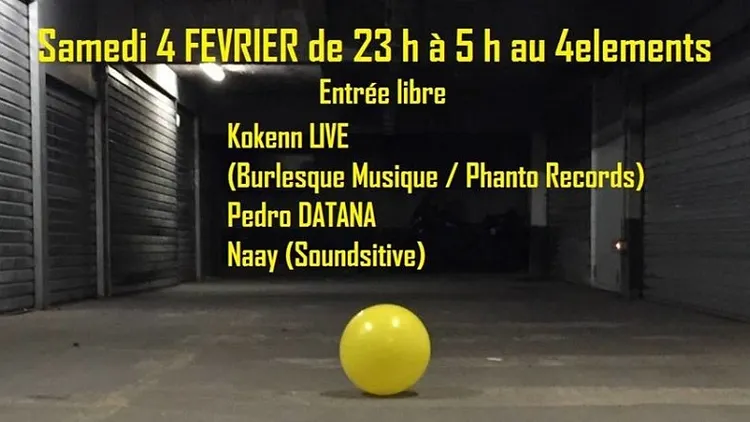 Element avec Kokenn en live, Naay & Pedro Datana @ 4 elements