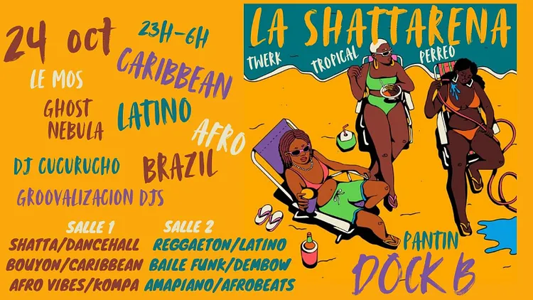 La Shattarena - Tropical vibes Party Caribbean, Latino, Afro & Brazil !!