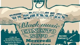 VERNISSAGE A LA POP UP GALERIE :  BLACK MUSIC PAR ERNESTO NO