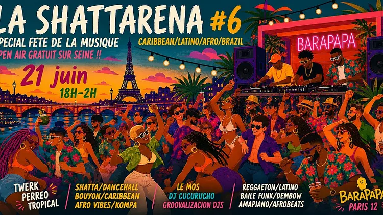 Shattarena #6 spécial Fête de la Musique en Free Open Air !!