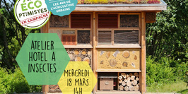 Chantier participatif 2/2 : Remplissage hôtel à insectes