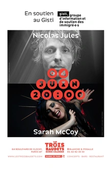 Sarah McCoy et Nicolas Jules, en soutien au Gisti