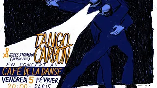 Tango Carbon (+ dessin live de Jules Stromboni) en concert